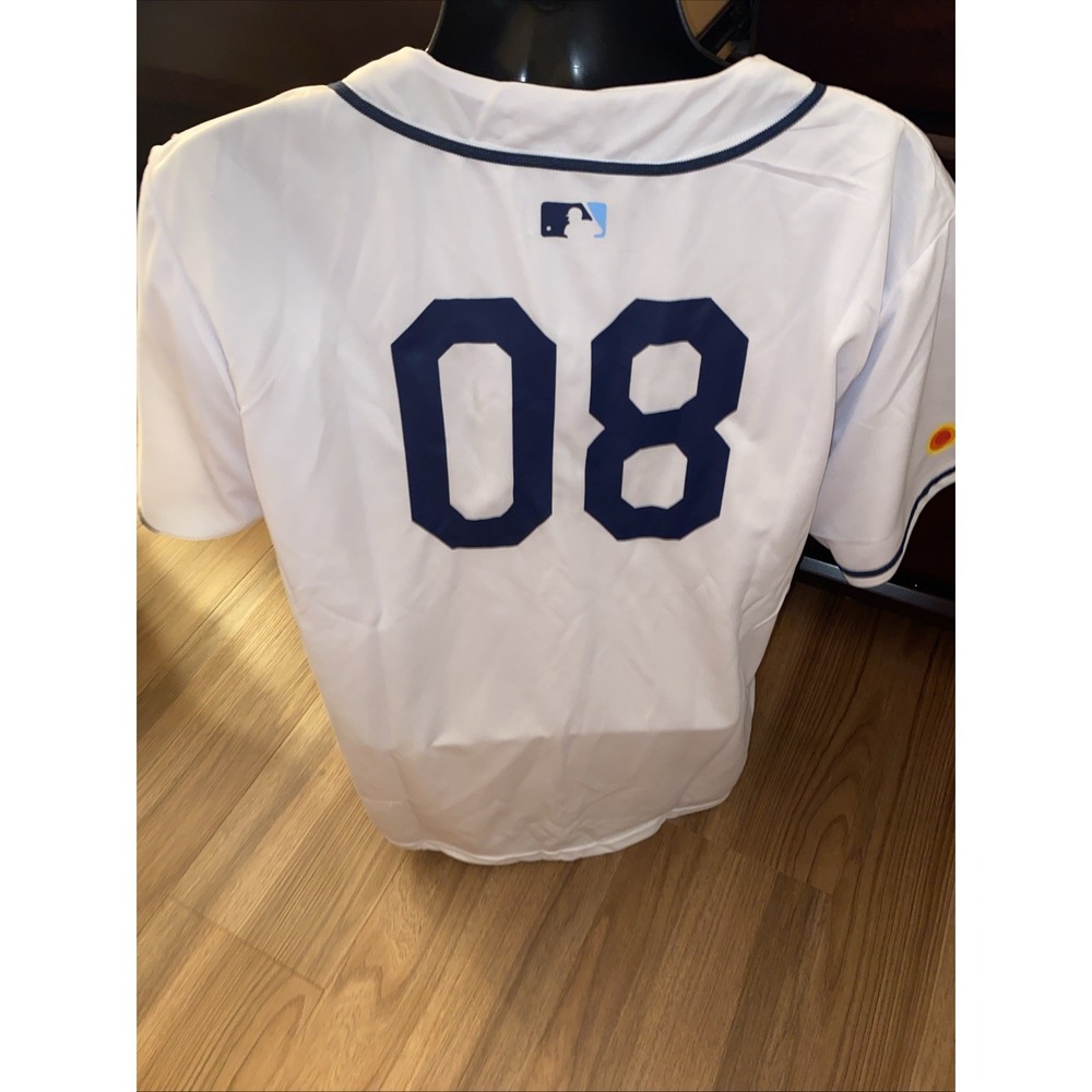 Devil Rays White Baseball Jersey - image 8